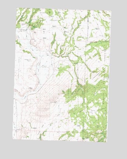 Powell Mountain, OR USGS Topographic Map