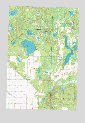 Big Basswood Lake, MN USGS Topographic Map
