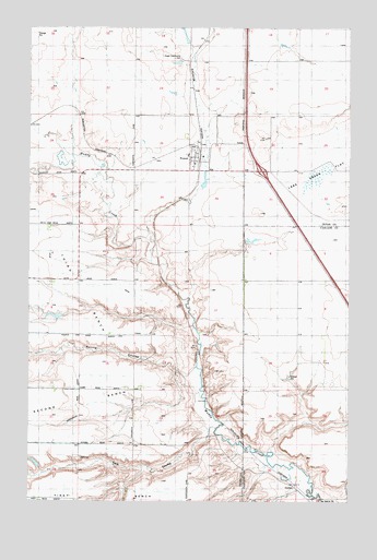 Power, MT USGS Topographic Map