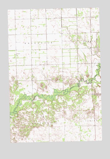 Power, ND USGS Topographic Map