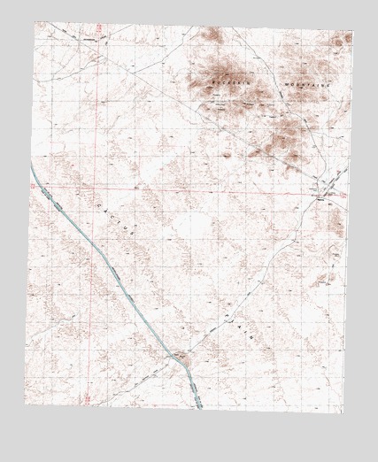 Powerline Well, AZ USGS Topographic Map