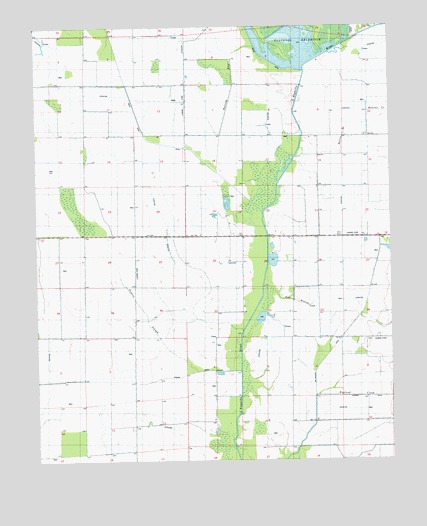 Powers Slough, AR USGS Topographic Map