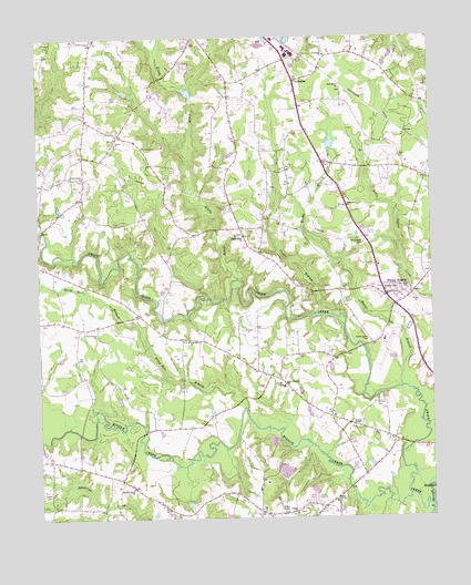Powhatan, NC USGS Topographic Map