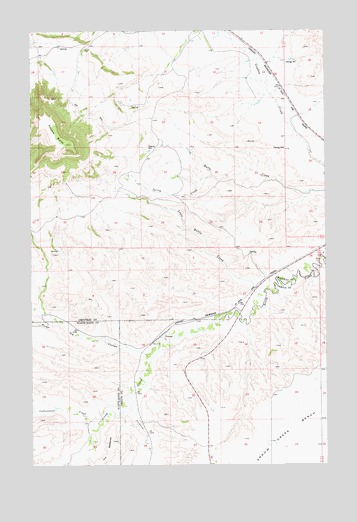 Pownal, MT USGS Topographic Map