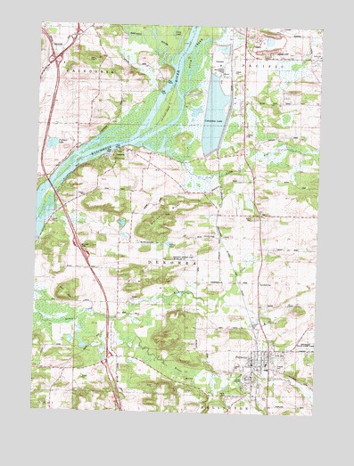 Poynette, WI USGS Topographic Map
