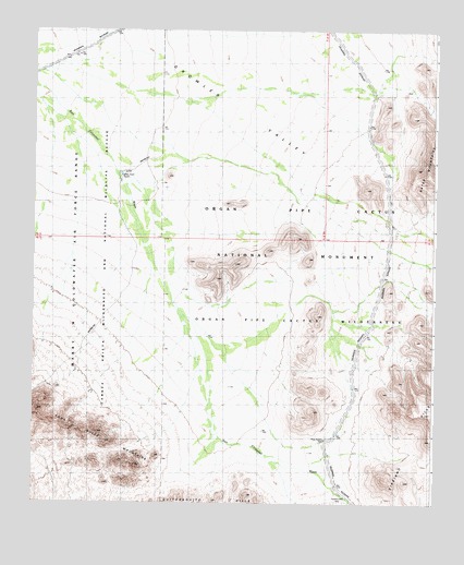 Pozo Nuevo Well, AZ USGS Topographic Map