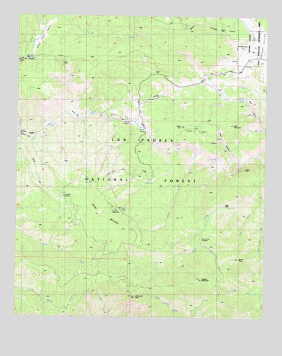 Alamo Mountain, CA USGS Topographic Map