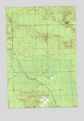 Big Beaver Creek, MI USGS Topographic Map