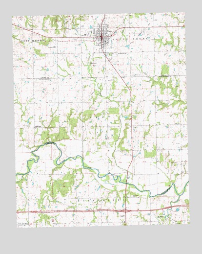 Prague, OK USGS Topographic Map