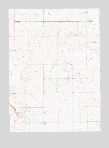 Prairie Center, WY USGS Topographic Map