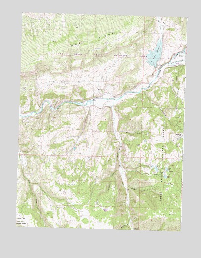 Big Beaver Reservoir, CO USGS Topographic Map
