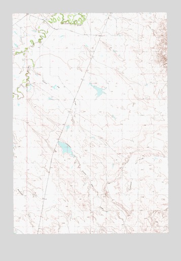 Prairie Dog Creek, MT USGS Topographic Map