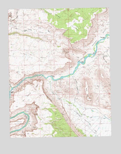 Big Bend, UT USGS Topographic Map