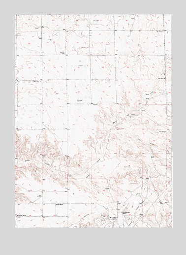 Prairie View School, WY USGS Topographic Map