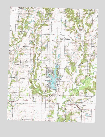 Prairietown, IL USGS Topographic Map