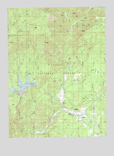 Big Bend, CA USGS Topographic Map