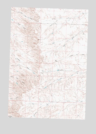 Prante Ranch, MT USGS Topographic Map