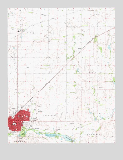 Pratt, KS USGS Topographic Map