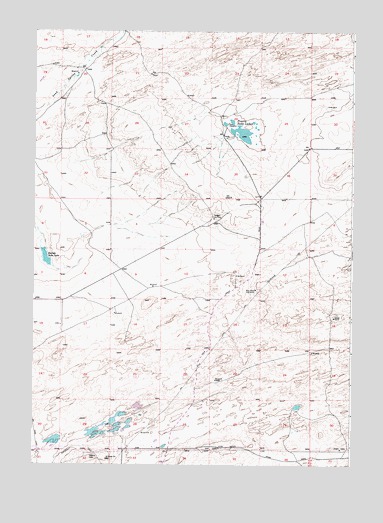 Pratts Soda Lakes, WY USGS Topographic Map