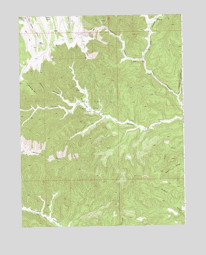 Preacher Canyon, UT USGS Topographic Map