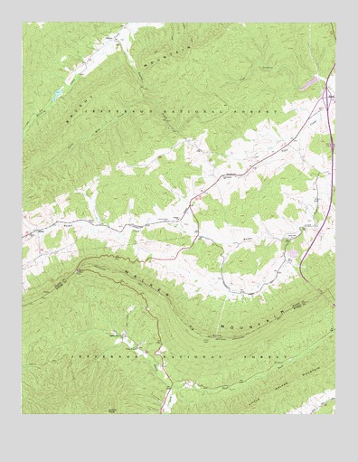 Big Bend, VA USGS Topographic Map
