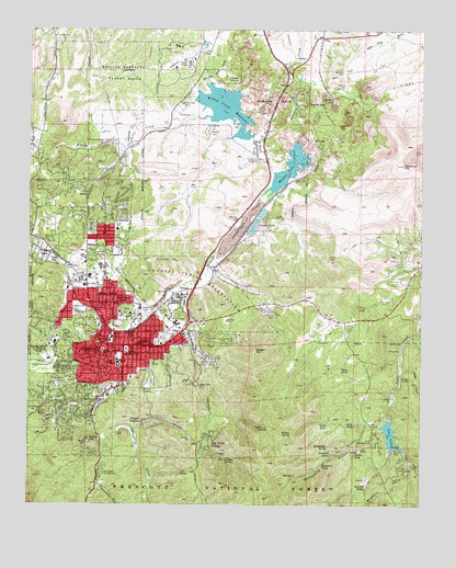 Prescott, AZ USGS Topographic Map