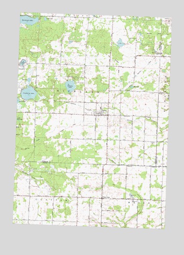 Prescott, MI USGS Topographic Map
