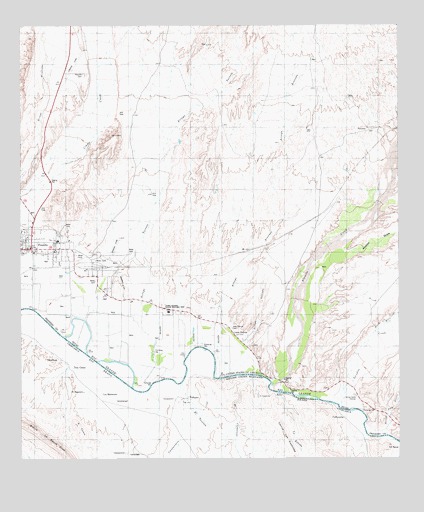 Presidio East, TX USGS Topographic Map