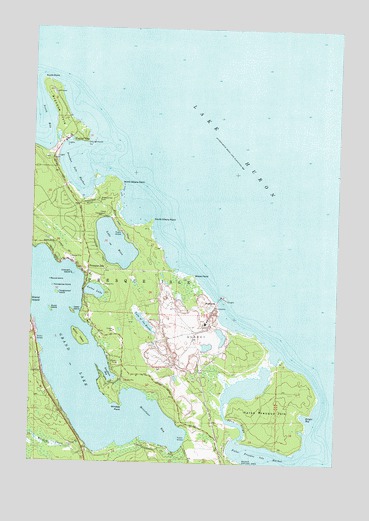 Presque Isle, MI USGS Topographic Map