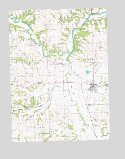 Preston, IA USGS Topographic Map