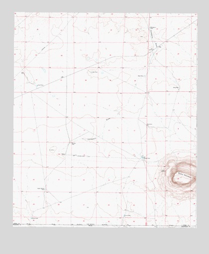 Alamo Mountain, NM USGS Topographic Map