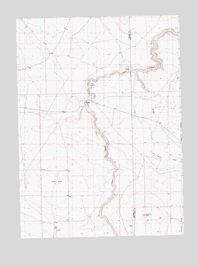 Big Bend Crossing, ID USGS Topographic Map