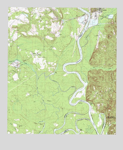 Prestwick, AL USGS Topographic Map
