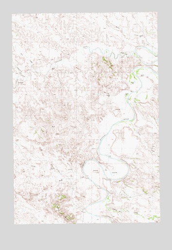 Pretty Butte, ND USGS Topographic Map