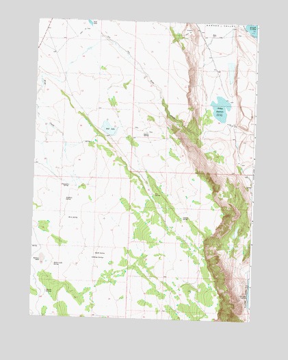 Priday Reservoir, OR USGS Topographic Map