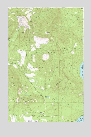 Priest Lake NW, ID USGS Topographic Map