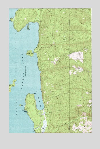 Priest Lake SE, ID USGS Topographic Map