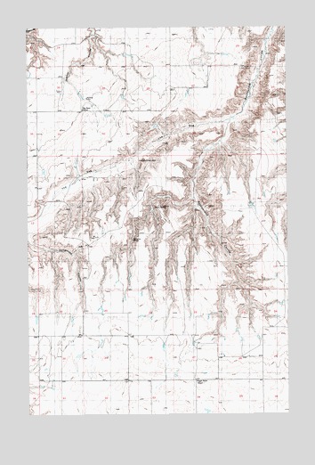Big Bend School, MT USGS Topographic Map