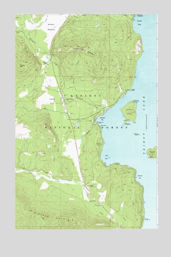 Priest Lake SW, ID USGS Topographic Map
