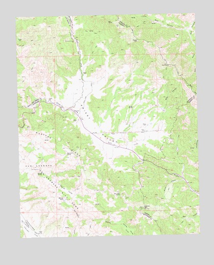 Priest Valley, CA USGS Topographic Map