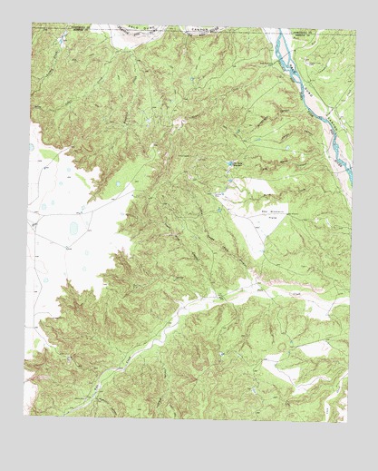 Big Betty Reservoir, TX USGS Topographic Map
