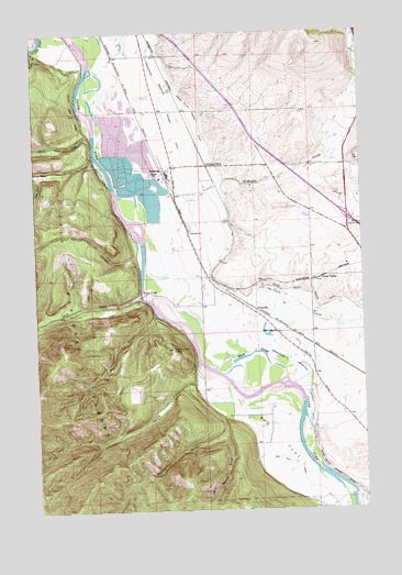 Primrose, MT USGS Topographic Map
