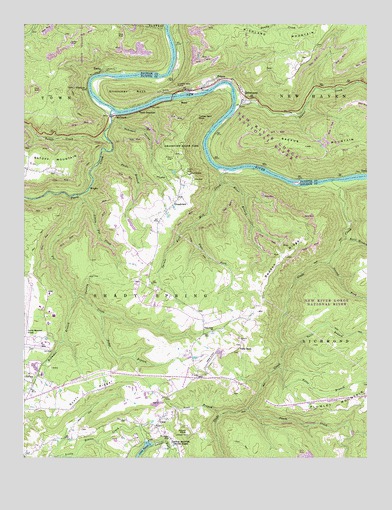 Prince, WV USGS Topographic Map