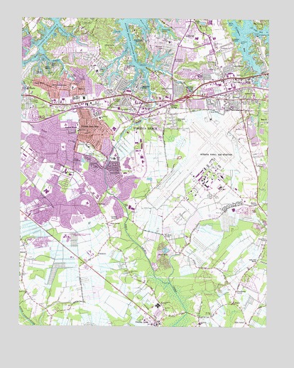 Princess Anne, VA USGS Topographic Map