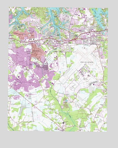 Princess Anne, VA USGS Topographic Map