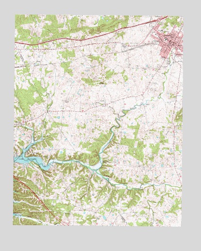 Princeton West, KY USGS Topographic Map