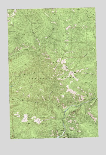 Priscilla Peak, MT USGS Topographic Map