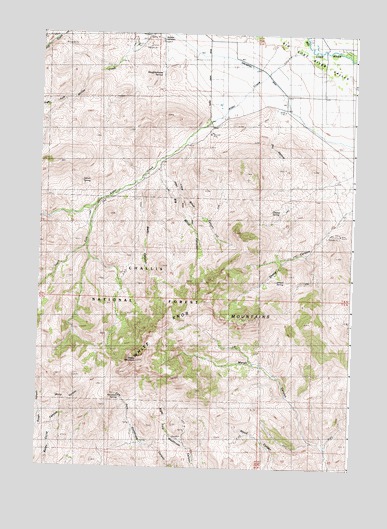 Big Blind Canyon, ID USGS Topographic Map