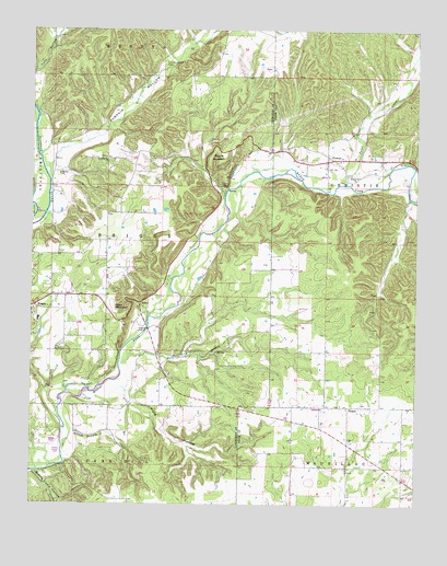 Proctor, OK USGS Topographic Map