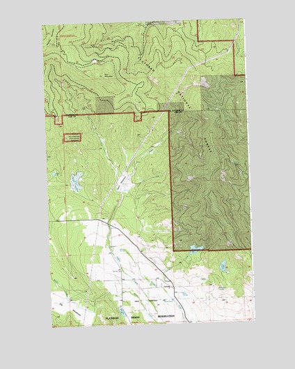 Proctor, MT USGS Topographic Map